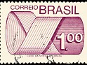 Brazil 1974 Mobius Strip 1.00 Lilac Scott 1257 A689a. Subida por SONYSAR